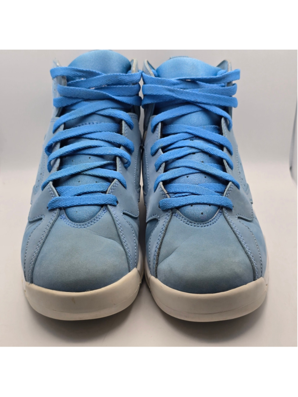 Air Jordan 7 Retro Pantone University Blue/White Size 7y womens 8.5 - Picture 2 of 10